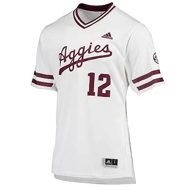 men's adidas white texas a&m aggies replica baseball jersey|texas a&m adidas.